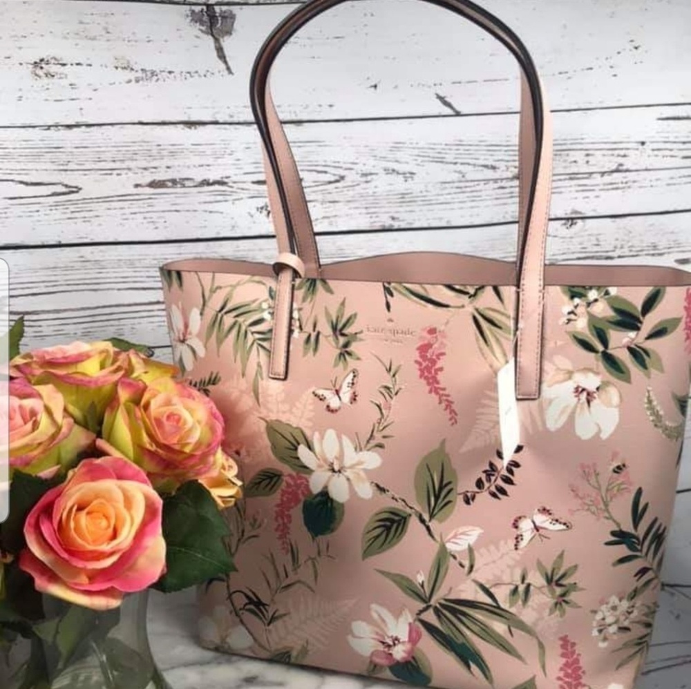 Kate Spade Mya Botanical Arch Place pink Tote bag